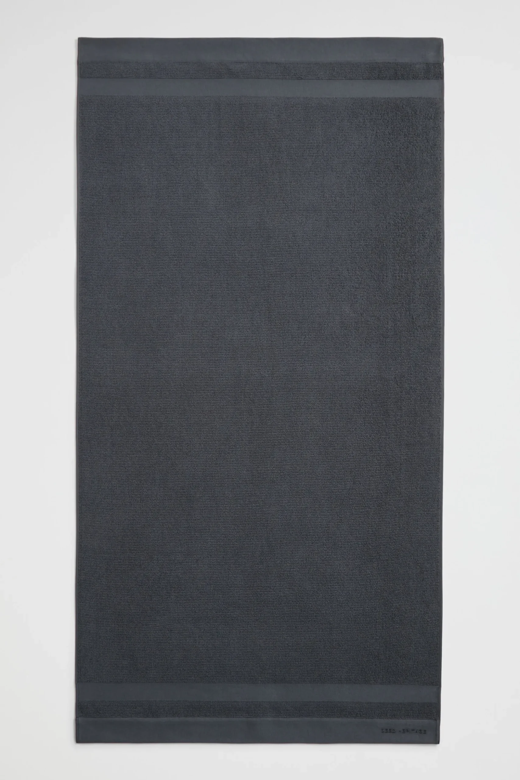 Seed Heritage Bathroom-Luca Cotton Bath Sheet Graphite