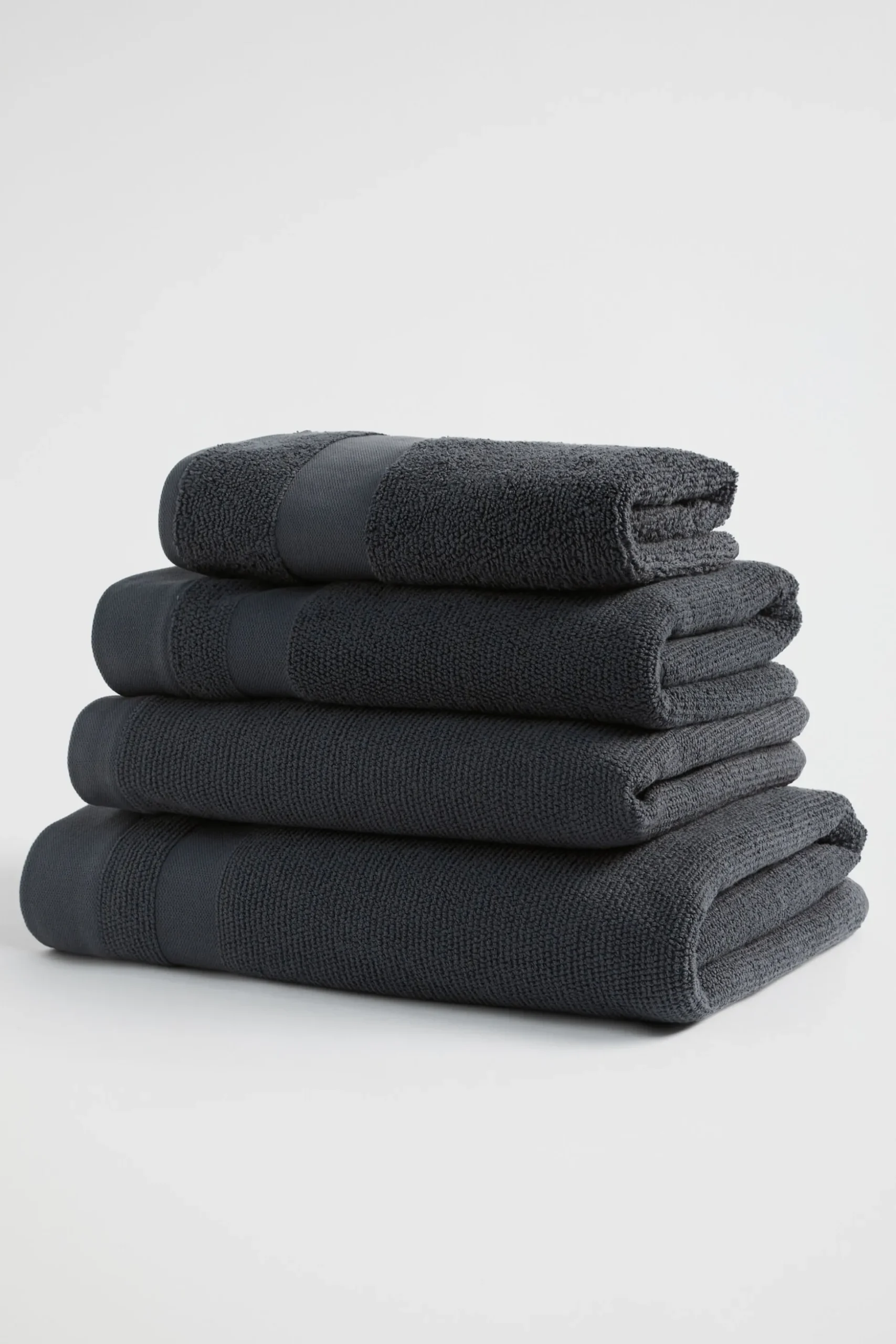 Seed Heritage Bathroom-Luca Cotton Bath Sheet Graphite