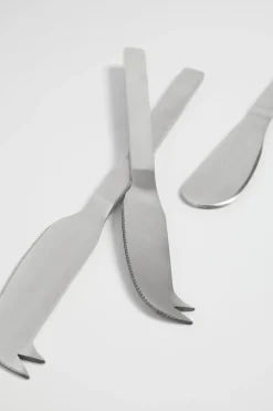 Seed Heritage Kitchen & Dining-Luna Cheese Knife Set Silver