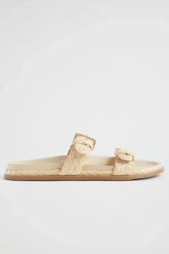 Seed Heritage Sandals & Thongs-Maddy Braid Slide Natural