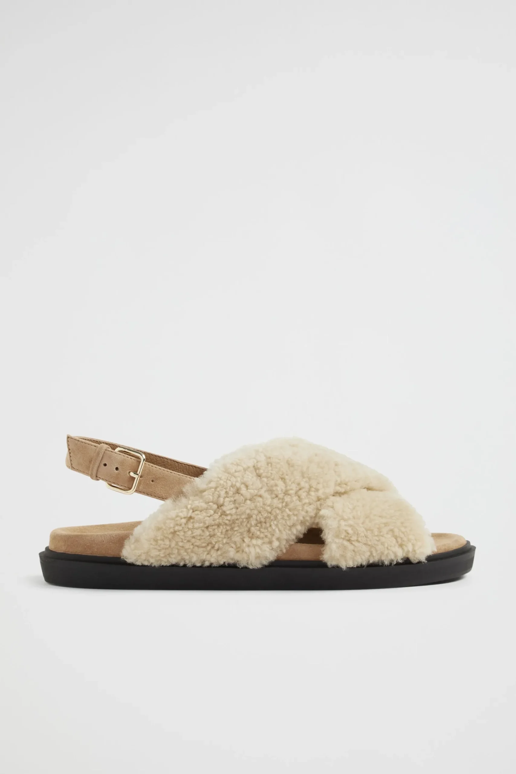 Seed Heritage Sandals & Thongs-Maeve Shearling Slide Cashew