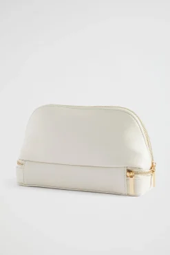 Seed Heritage Clutches & Pouches-Make Up Travel Bag Bone