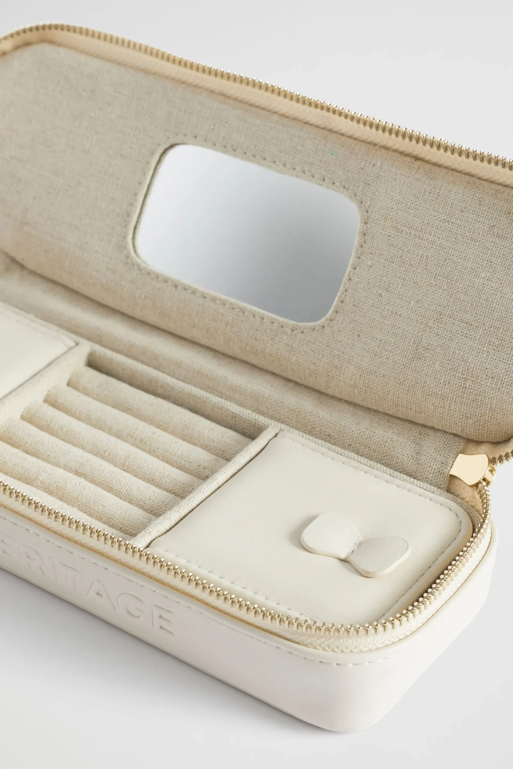 Seed Heritage Clutches & Pouches-Make Up Travel Bag Bone