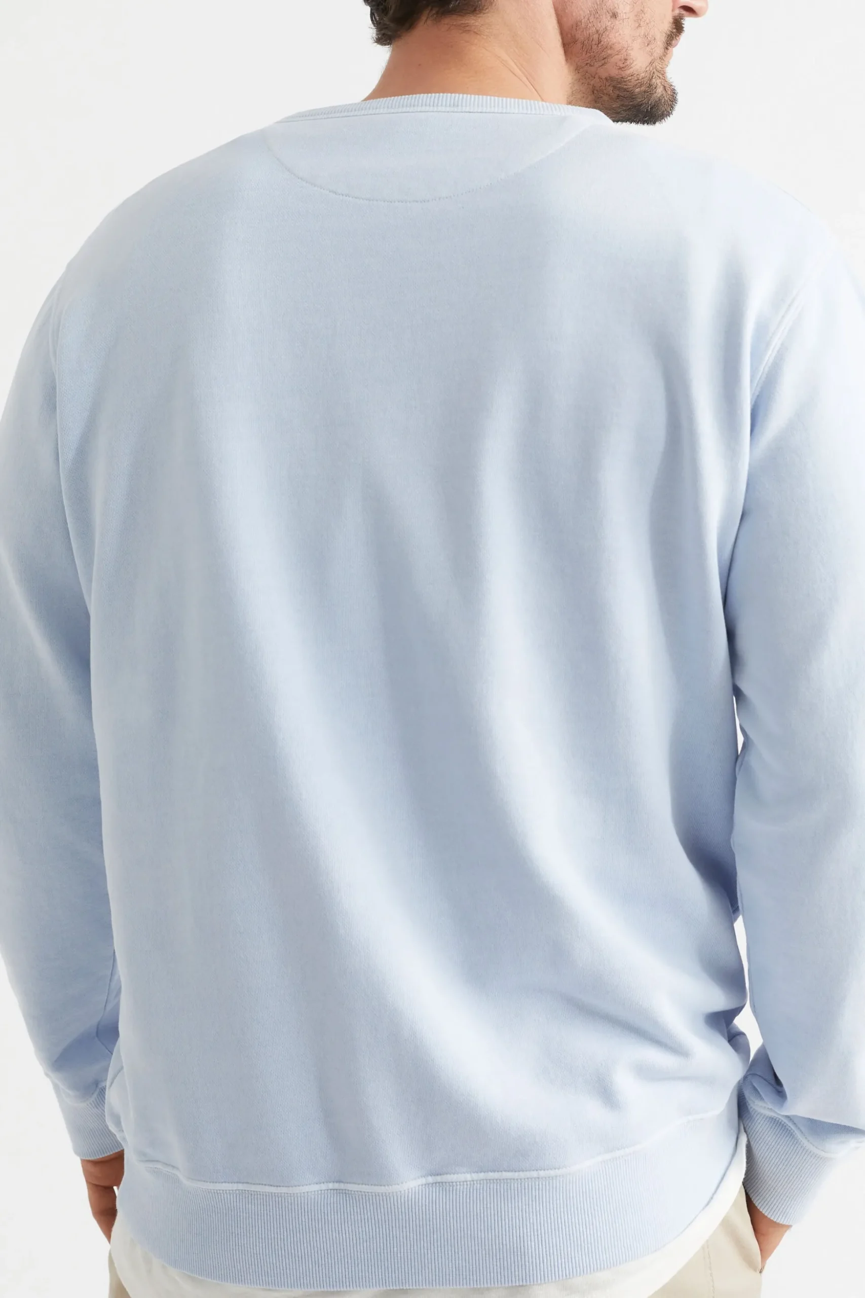 Seed Heritage T-Shirts & Sweaters-Mens Cotton Sweat Powder Blue