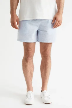 Seed Heritage Shorts-Mens Stripe Short Powder Blue