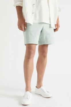 Seed Heritage Shorts-Mens Twill Short Sea Mist
