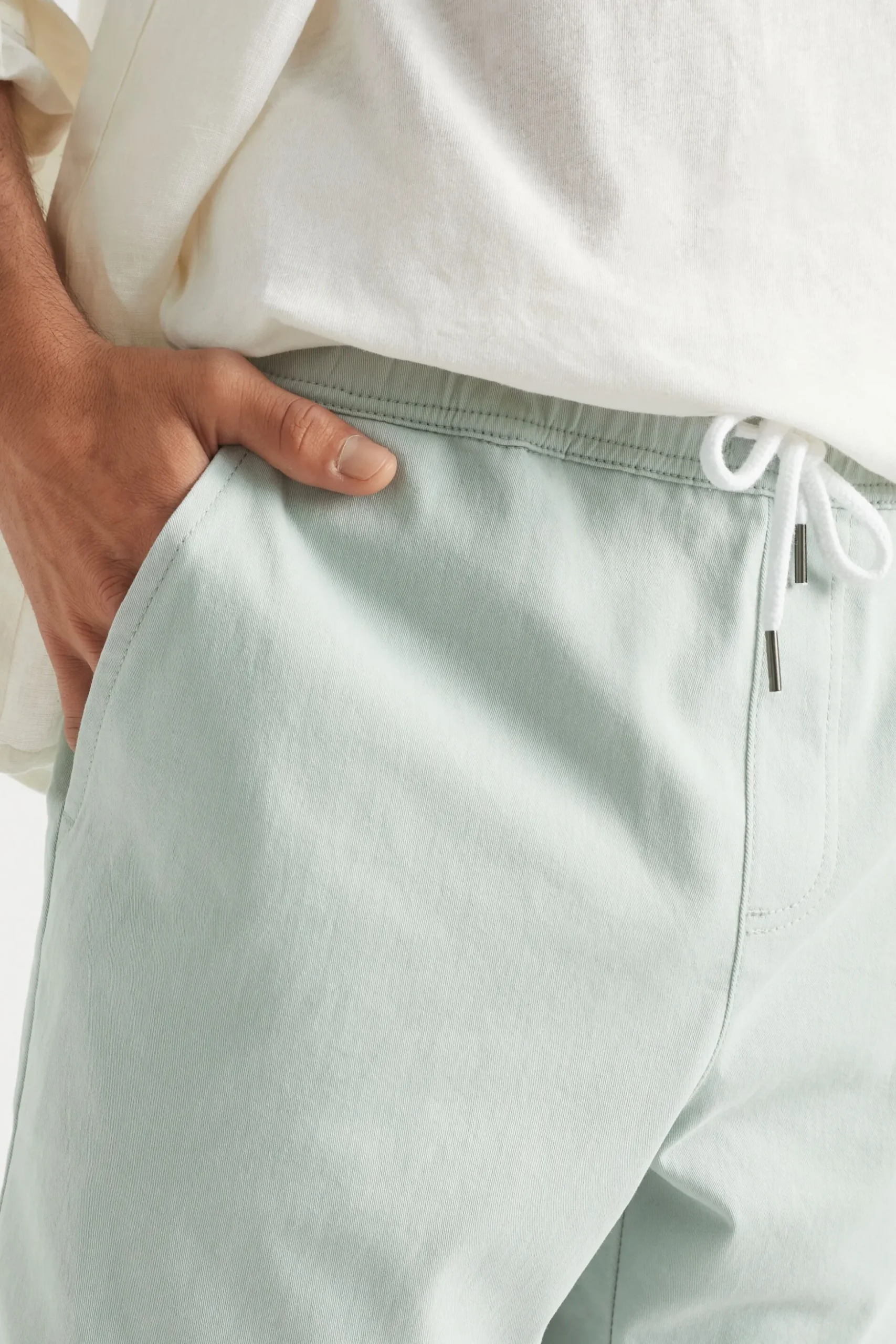 Seed Heritage Shorts-Mens Twill Short Sea Mist