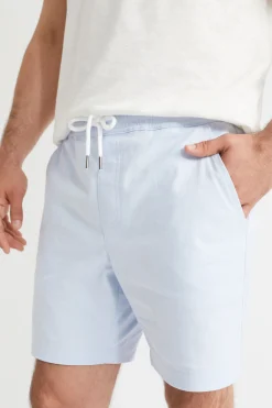 Seed Heritage Shorts-Mens Twill Short Powder Blue