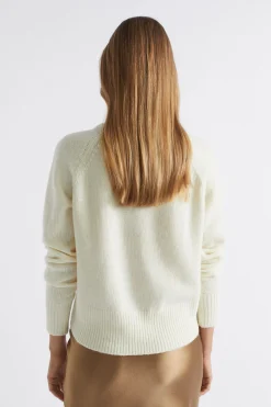 Seed Heritage Knitwear & Sweaters-Merino Wool Raglan Cardigan Cloud Cream