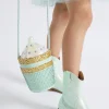 Seed Heritage Boots-Metallic Cowboy Boot Mint