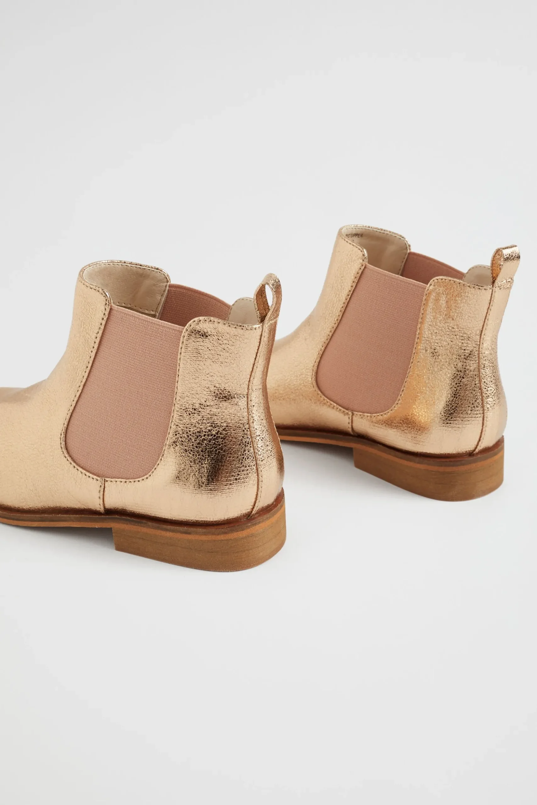 Seed Heritage Boots-Metallic Gusset Boot Rose Gold