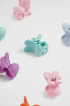 Seed Heritage Hair Accessories-Mini Bunny Clip Wheel Multi