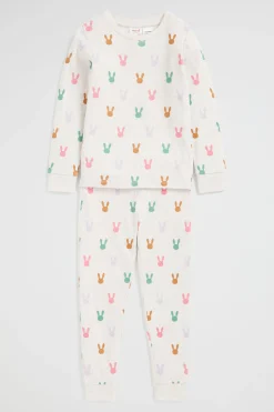 Seed Heritage Pyjamas & Sleepwear-Mini Bunny Pyjama Oat Marle