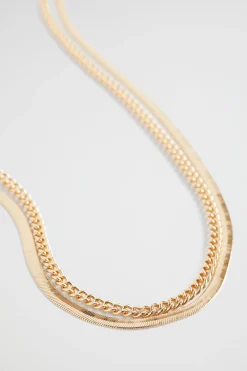 Seed Heritage Jewellery-Mini Curb Chain Necklace Gold
