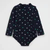 Seed Heritage Swimwear-Mini Daisy Rashsuit Midnight Blue