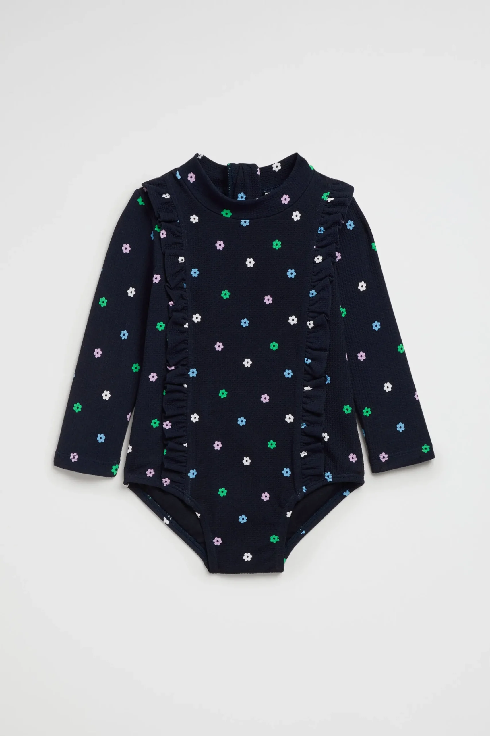 Seed Heritage Swimwear-Mini Daisy Rashsuit Midnight Blue