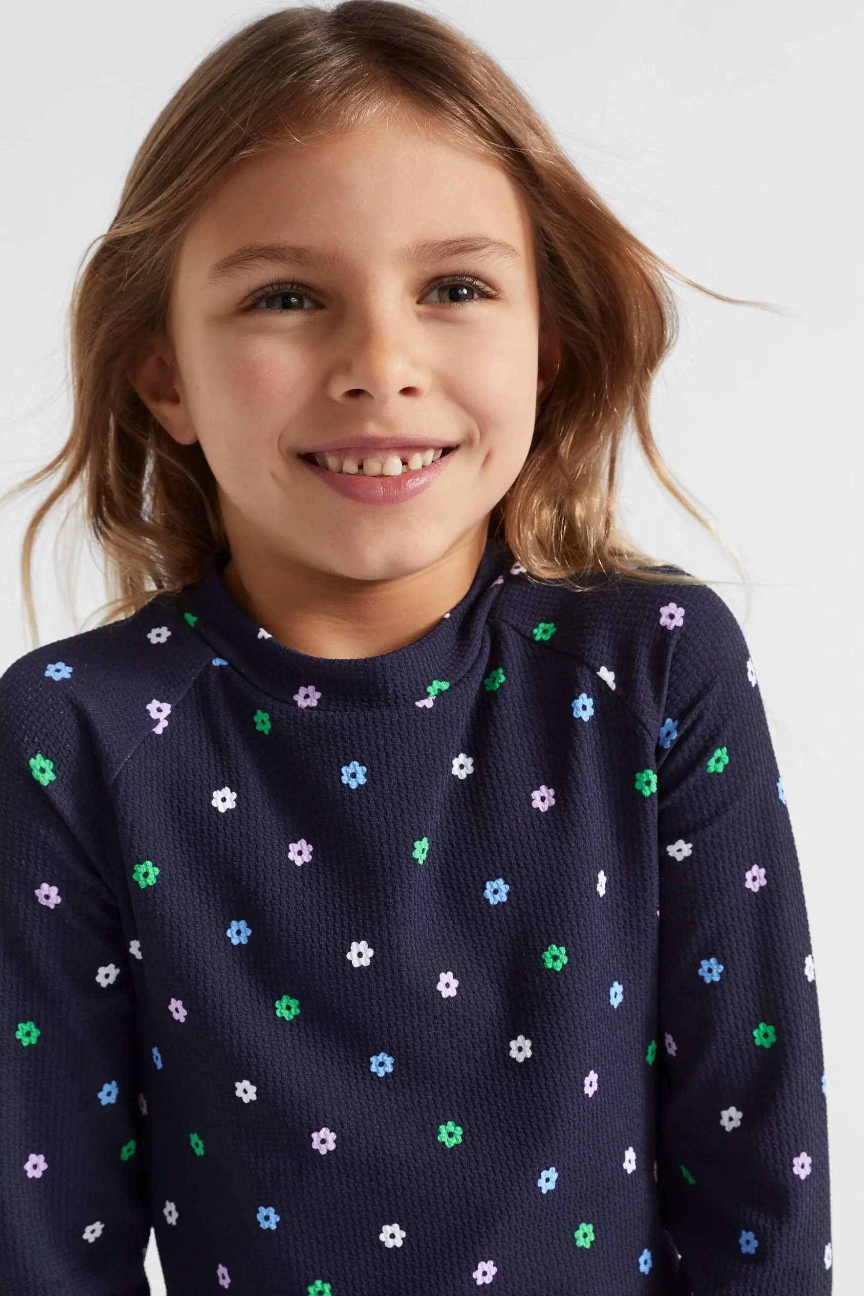 Seed Heritage Swimwear-Mini Daisy Rashsuit Midnight Blue