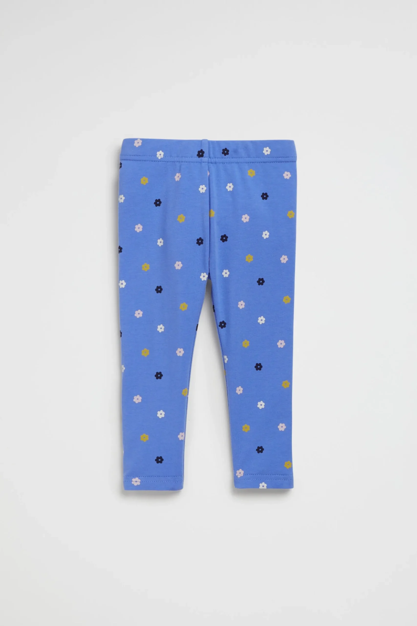 Seed Heritage Pants-Mini Floral Legging Soft Cobalt