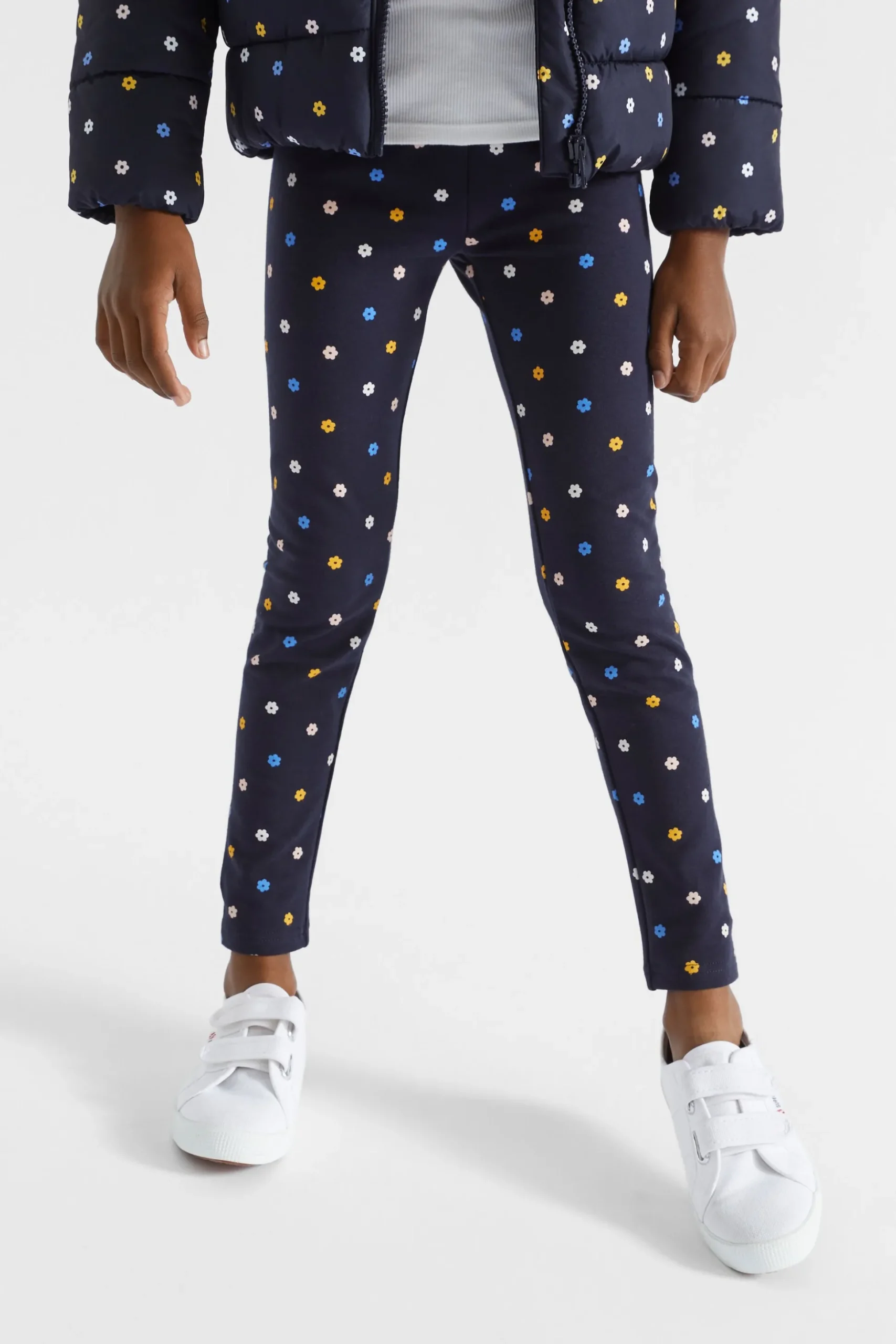 Seed Heritage Pants-Mini Floral Legging Midnight Blue