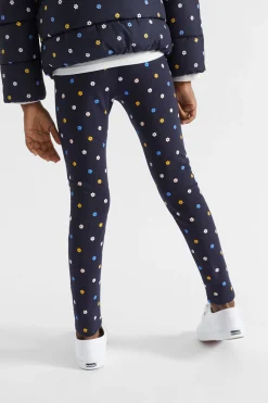 Seed Heritage Pants-Mini Floral Legging Midnight Blue