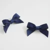 Seed Heritage Hair Accessories-Mini Grosgrain Duck Clip Navy