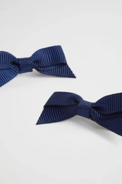 Seed Heritage Hair Accessories-Mini Grosgrain Duck Clip Navy