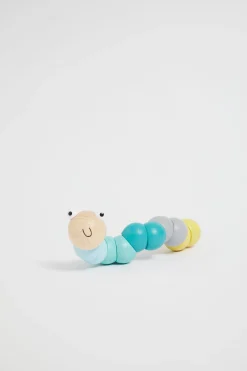 Seed Heritage Baby Toys-Multi Coloured Worm Pastel