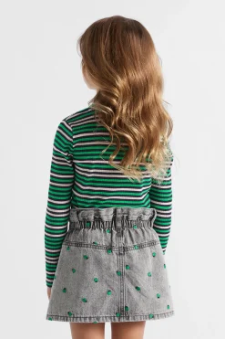 Seed Heritage T-Shirts & Tops-Multi Stripe Rib Tee Midnight Multi