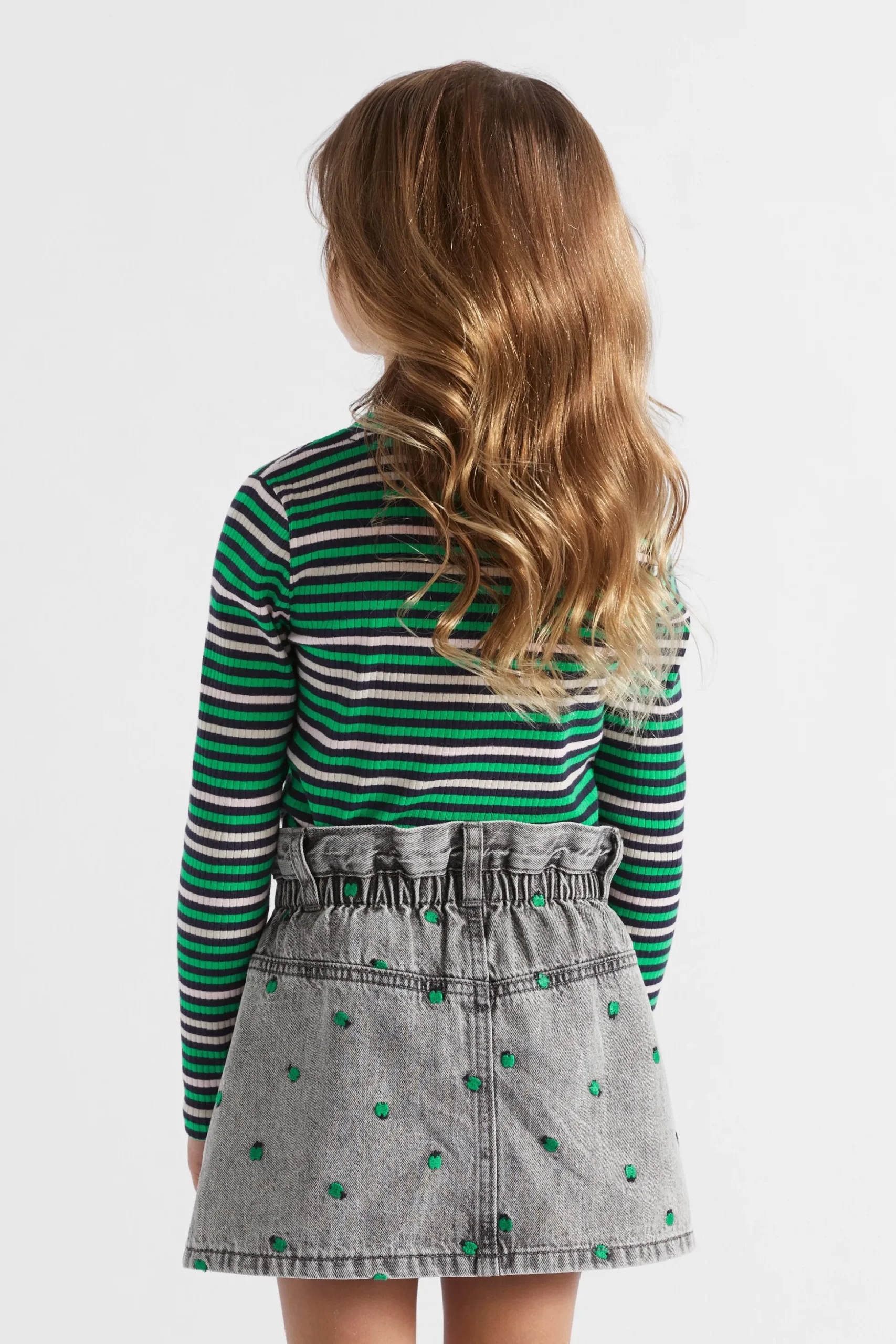 Seed Heritage T-Shirts & Tops-Multi Stripe Rib Tee Midnight Multi