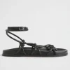 Seed Heritage Sandals & Thongs-Mya Knot Sandal Black