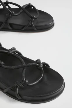Seed Heritage Sandals & Thongs-Mya Knot Sandal Black
