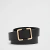 Seed Heritage Belts-Naomi Leather Hip Belt Black