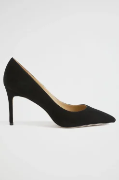 Seed Heritage Heels & Wedges-Nina Pointed Pump Black Suede