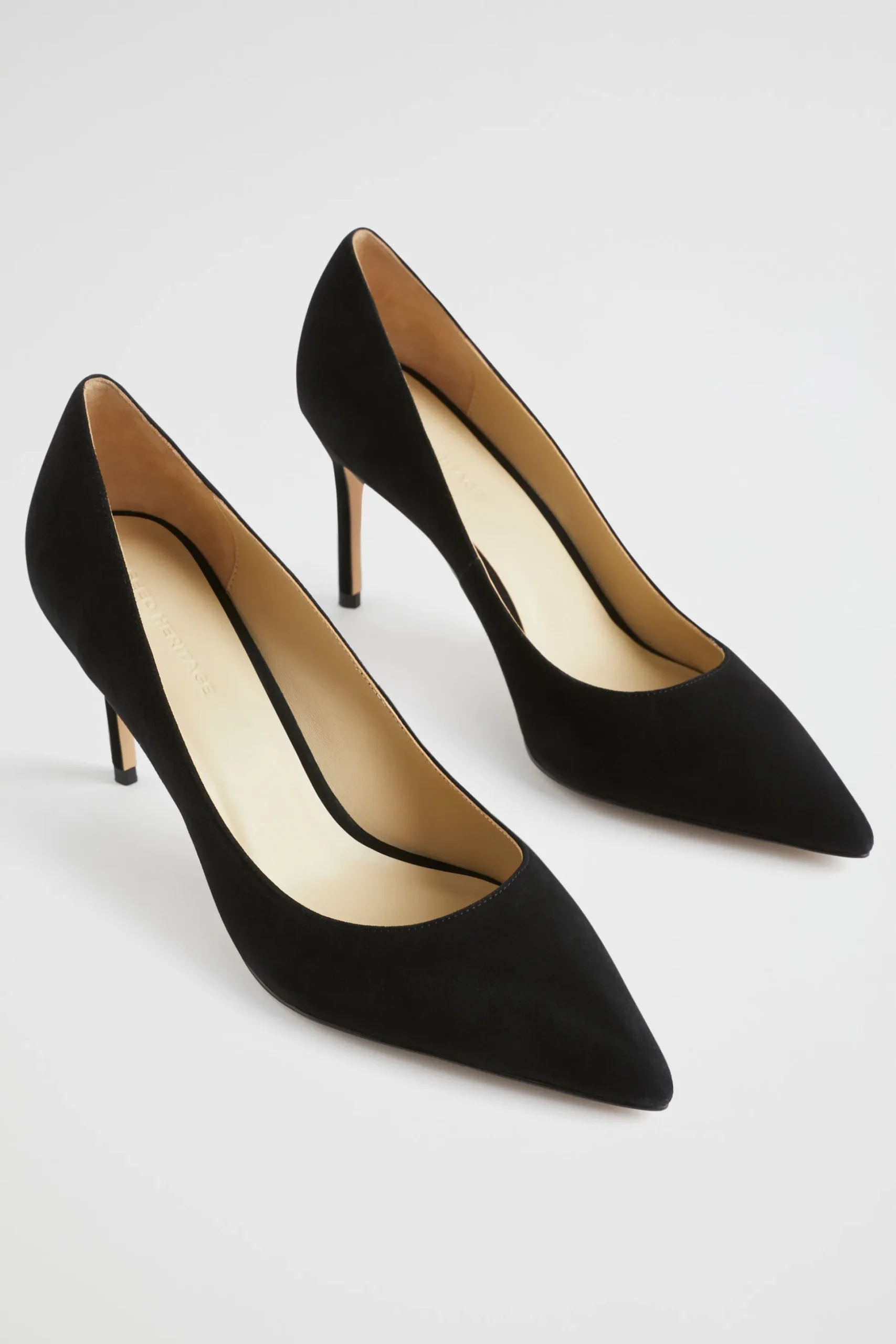 Seed Heritage Heels & Wedges-Nina Pointed Pump Black Suede
