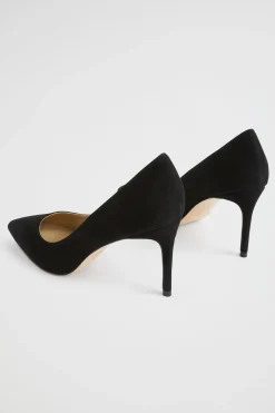 Seed Heritage Heels & Wedges-Nina Pointed Pump Black Suede