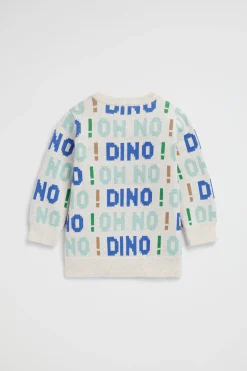 Seed Heritage Knitwear & Sweaters-Oh No Dino Knit Oat Marle