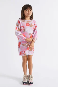 Seed Heritage Dresses-Oversize Paisley Dress Orchid
