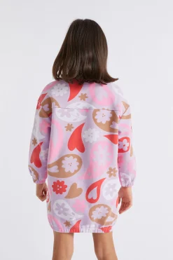 Seed Heritage Dresses-Oversize Paisley Dress Orchid