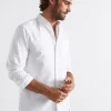 Seed Heritage Shirts-Oxford Shirt Vintage White