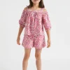 Seed Heritage Shorts-Paisley Short Fuchsia