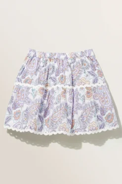 Seed Heritage Skirts-Paisley Skirt Violet