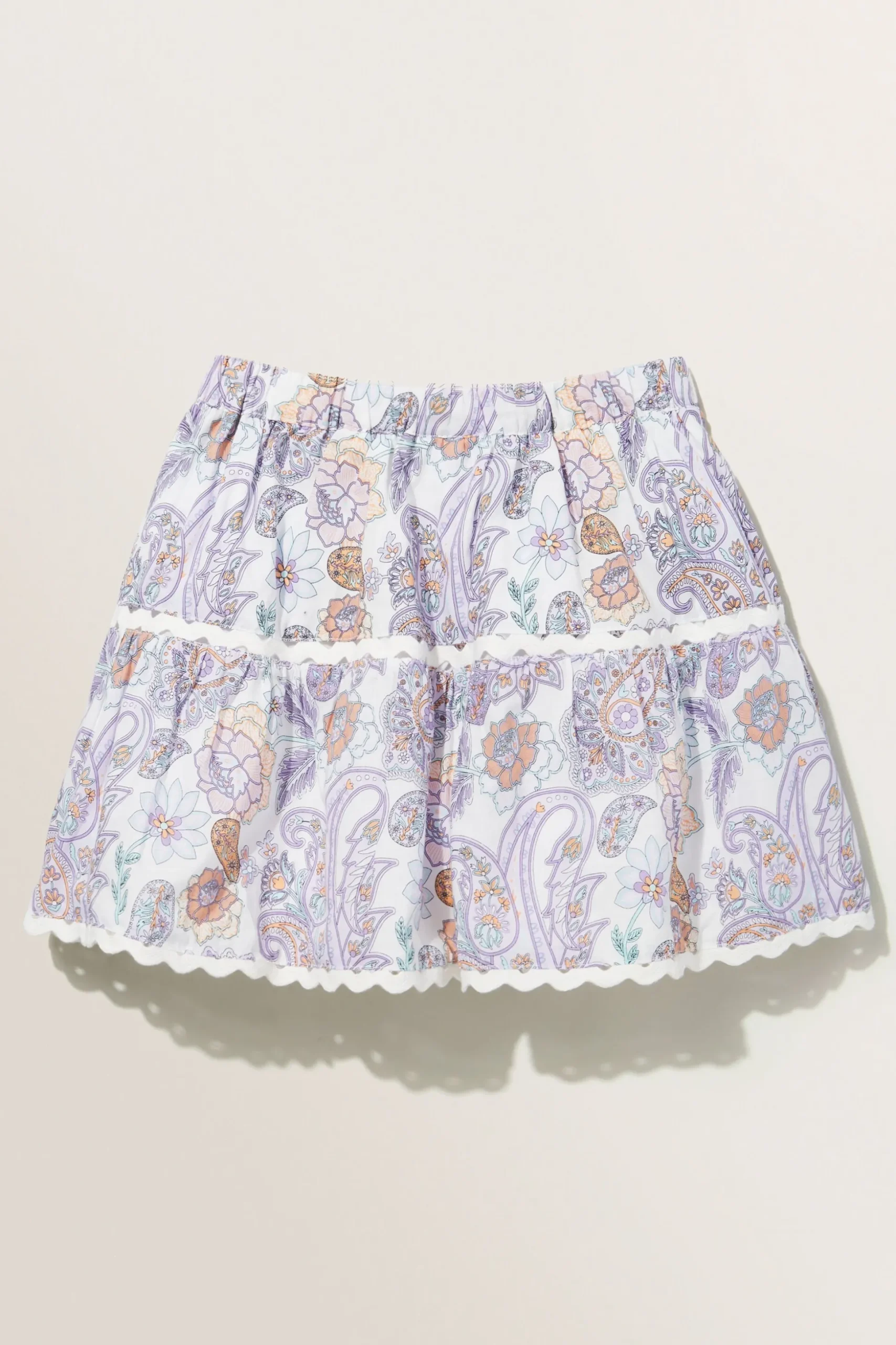 Seed Heritage Skirts-Paisley Skirt Violet