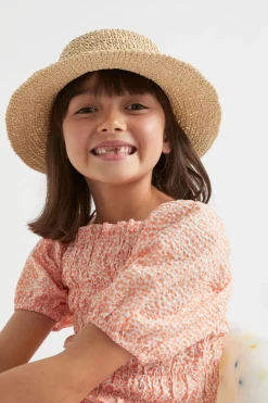 Seed Heritage Hats & Beanies & Caps-Paper Straw Bucket Hat Natural