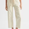 Seed Heritage Pants-Paperbag Cargo Jean Vanilla Cream