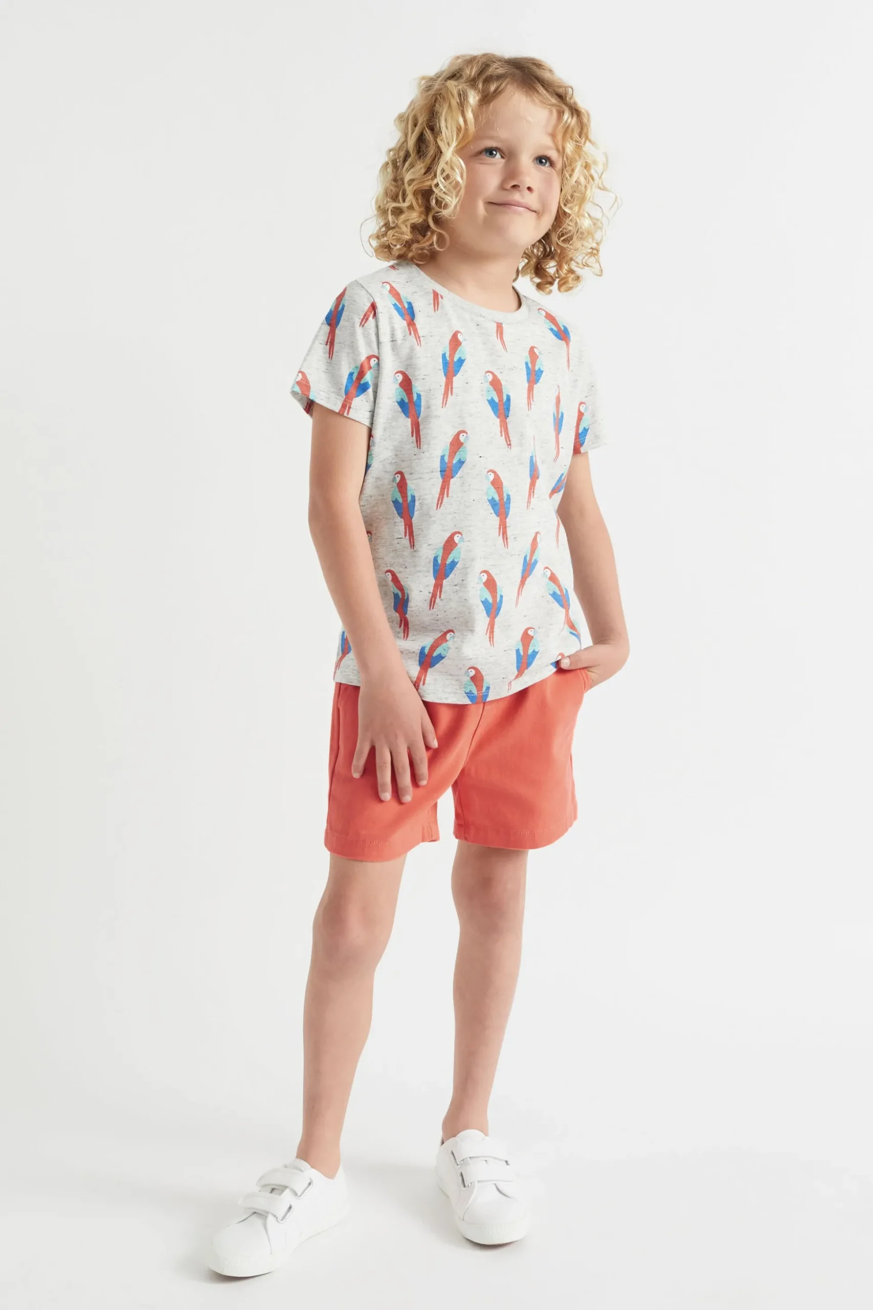 Seed Heritage T-Shirts & Tops-Parrot Tee Cloudy Marle