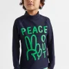 Seed Heritage Swimwear-Peace Out Rashvest Midnight Blue