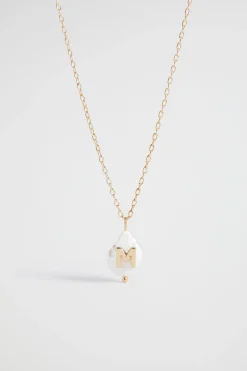 Seed Heritage Jewellery-Pearl Alphabet Necklace M