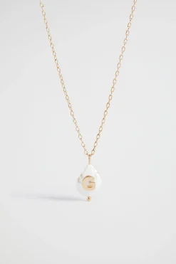 Seed Heritage Jewellery-Pearl Alphabet Necklace G