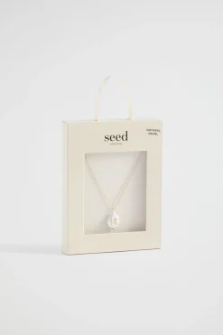 Seed Heritage Jewellery-Pearl Alphabet Necklace M
