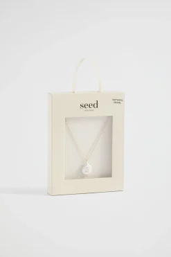 Seed Heritage Jewellery-Pearl Alphabet Necklace S